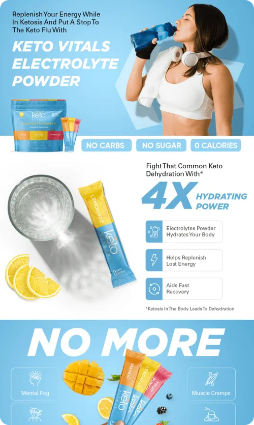 Keto Vitals Premium A+ page