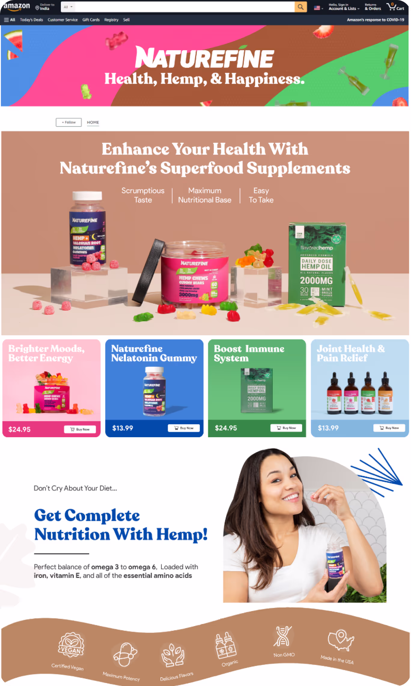 Amazon Brand Store page 2